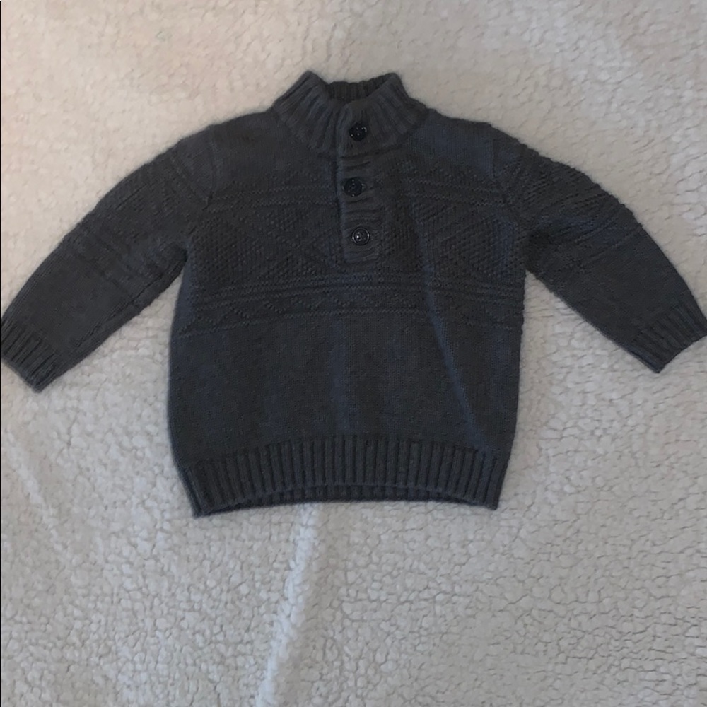 Janie and Jack grey sweater 12-18 month